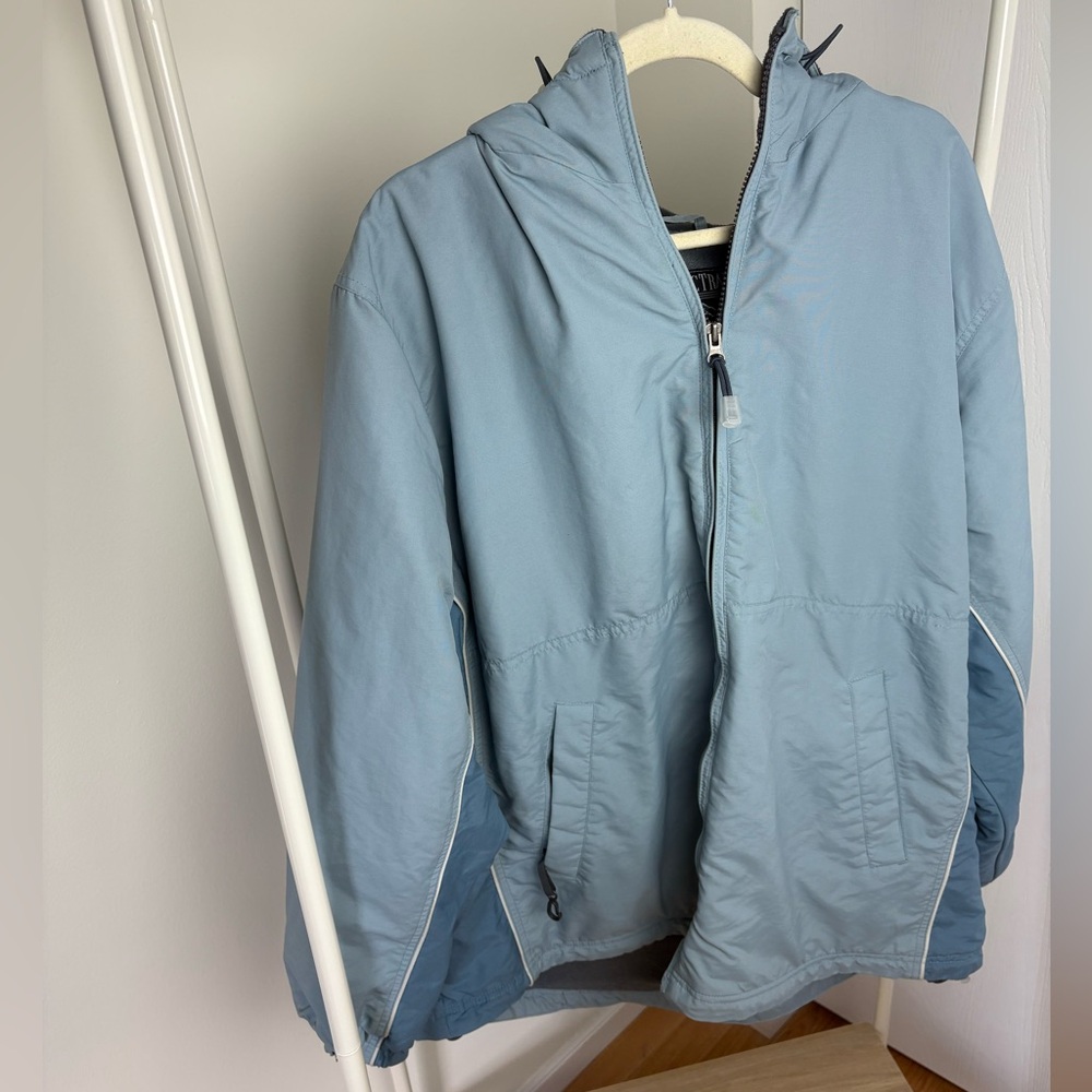 Women’s Pacific Trail Light Blue Hooded Fleece Lined Nylon Jacket